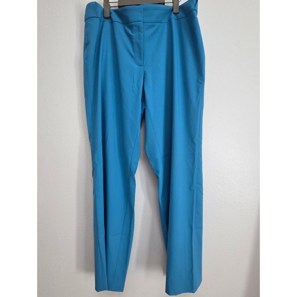Calvin Klein Highline Blue Dress Pants Womens 16W Plus Size Straight Leg Trouser